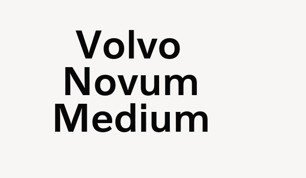 Volvo Novum Medium Font