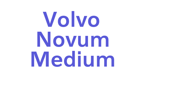 Volvo Novum Medium Font Download