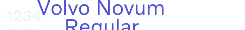 Volvo Novum Regular-font