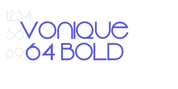 Vonique 64 Bold font free