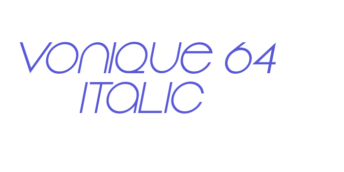 Vonique 64 Italic Font Download