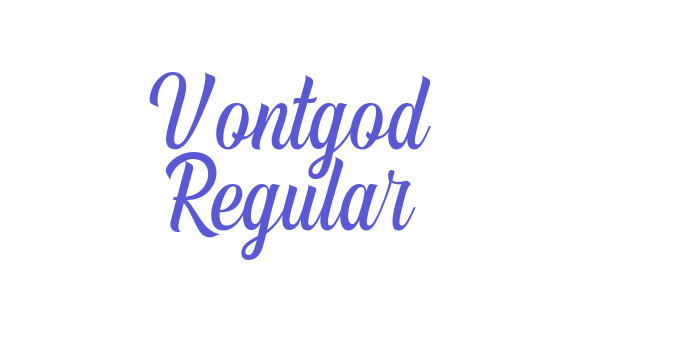 Vontgod Regular Font Download