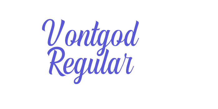 Vontgod Regular Font