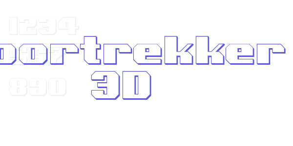 Voortrekker 3D font free