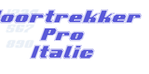 Voortrekker Pro Italic font free