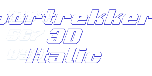 Voortrekker 3D Italic-font-download