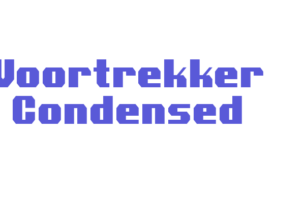 Voortrekker Condensed Font