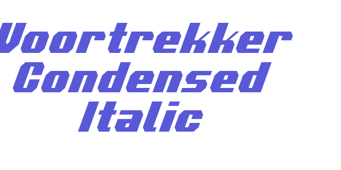 Voortrekker Condensed Italic Font Download