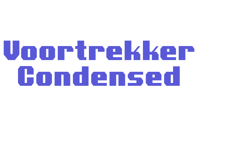 Voortrekker Condensed Font Download