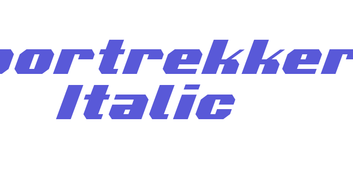 Voortrekker Italic Font