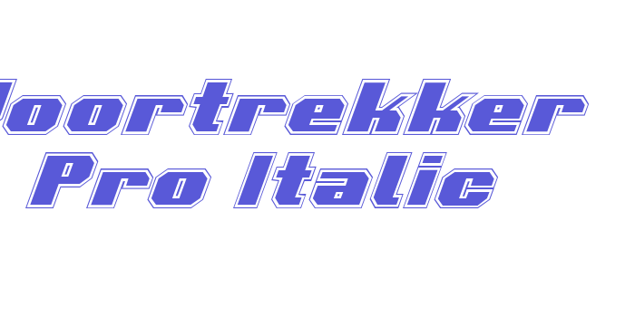 Voortrekker Pro Italic Font Download