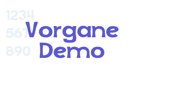 Vorgane Demo font free