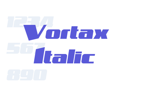 Vortax Italic Font