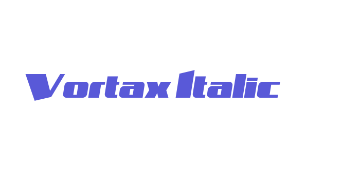 Vortax Italic Font Download