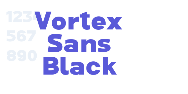 Vortex Sans Black font free