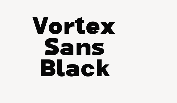 Vortex Sans Black Font