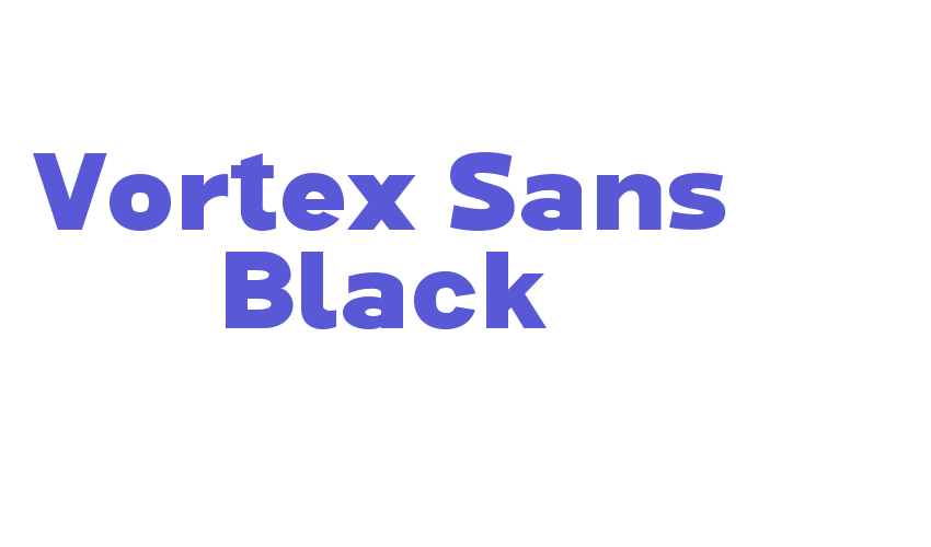 Vortex Sans Black Font Download