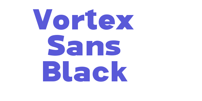 Vortex Sans Black Font