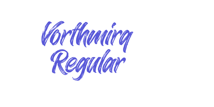 Vorthmirq Regular Font