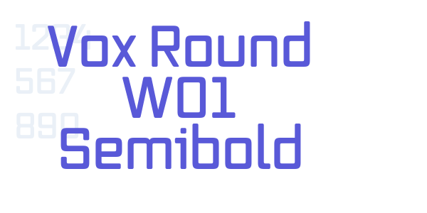 Vox Round W01 Semibold font