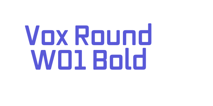 Vox Round W01 Bold Font Download