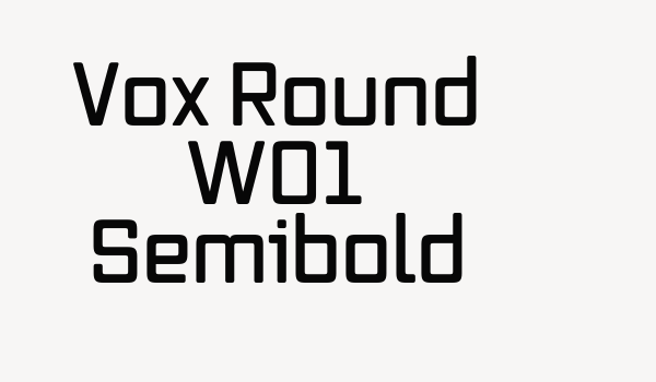 Vox Round W01 Semibold Font