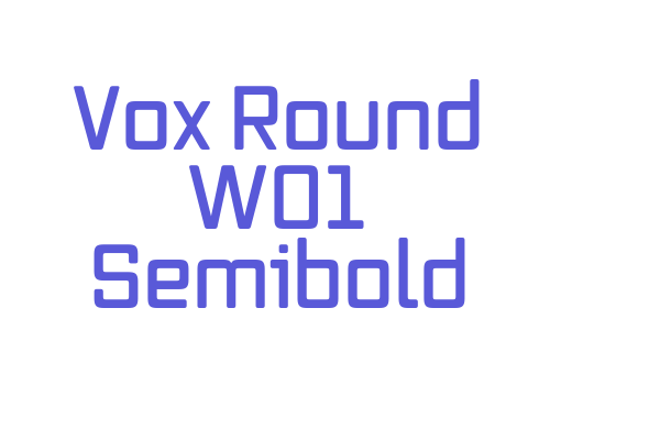 Vox Round W01 Semibold Font