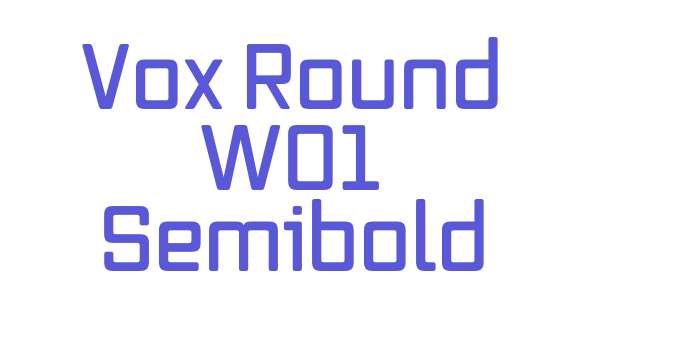 Vox Round W01 Semibold Font Download