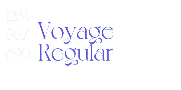 Voyage Regular font free