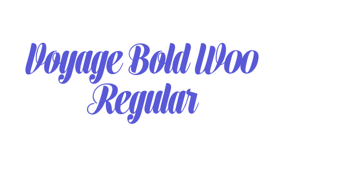 Voyage Bold W00 Regular Font Download