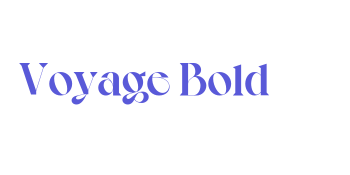 Voyage Bold Font Download