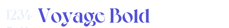 Voyage Bold-font