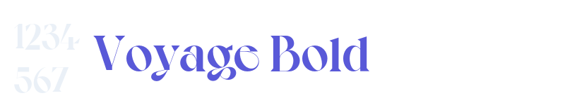 Voyage Bold-related font