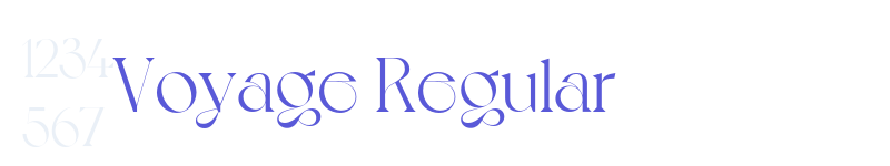 Voyage Regular-related font