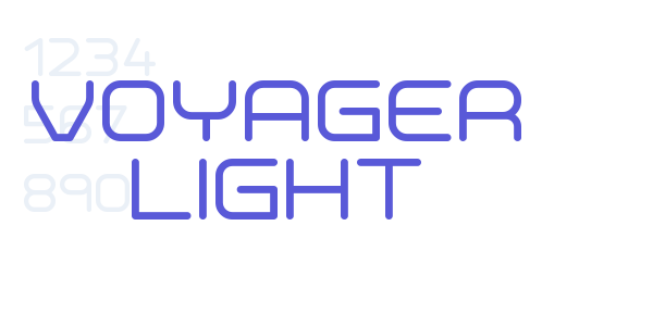 Voyager Light font free