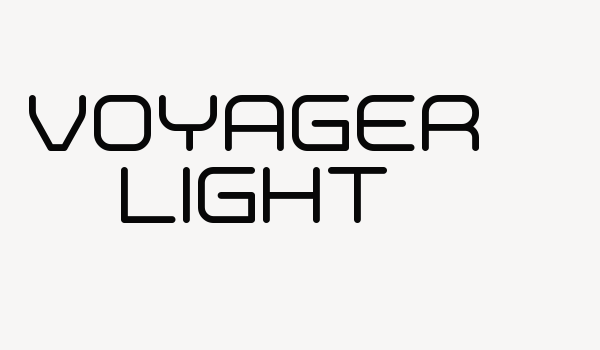 Voyager Light Font