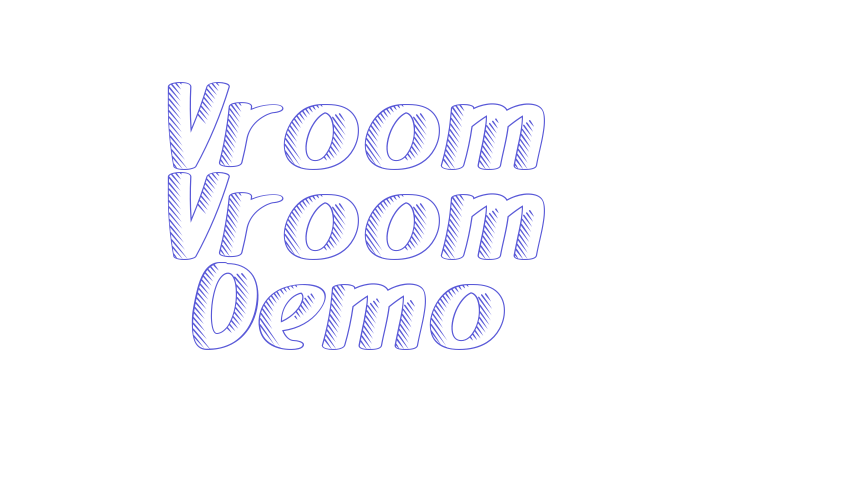 Vroom Vroom Demo Font Download