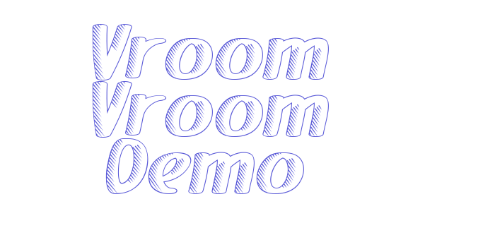 Vroom Vroom Demo Font Download