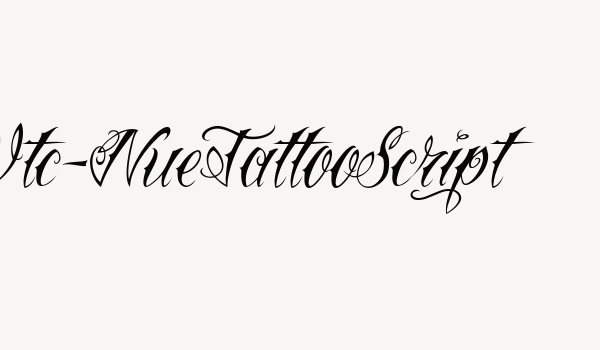 Vtc-NueTattooScript Font