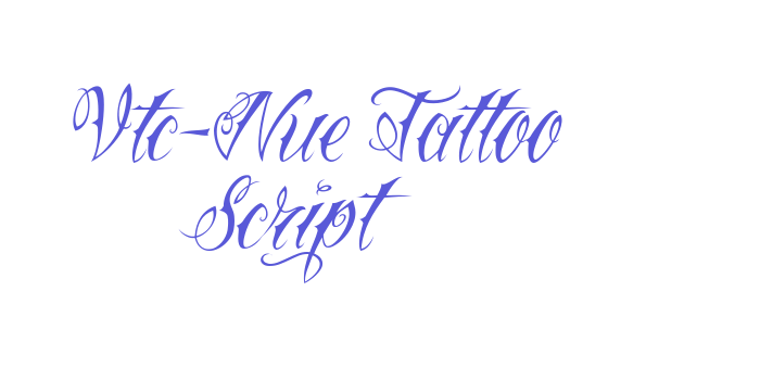 Vtc-Nue Tattoo Script Font Download