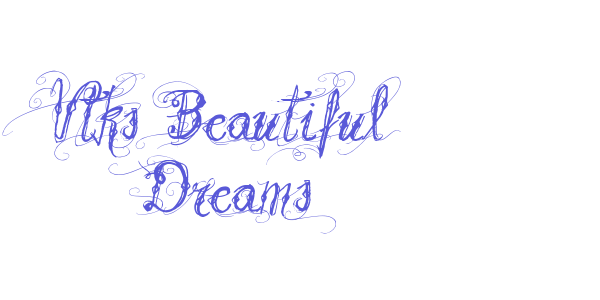 Vtks Beautiful Dreams font free