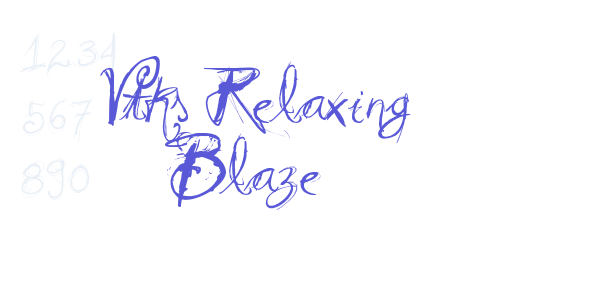 Vtks Relaxing Blaze font free