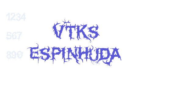 Vtks espinhuda font