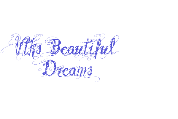 Vtks Beautiful Dreams Font Download