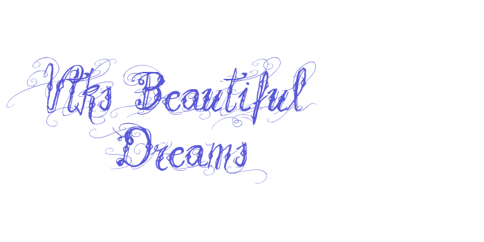 Vtks Beautiful Dreams Font Download