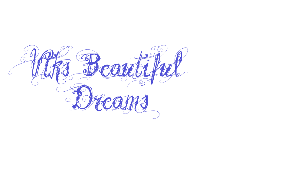 Vtks Beautiful Dreams-font-download