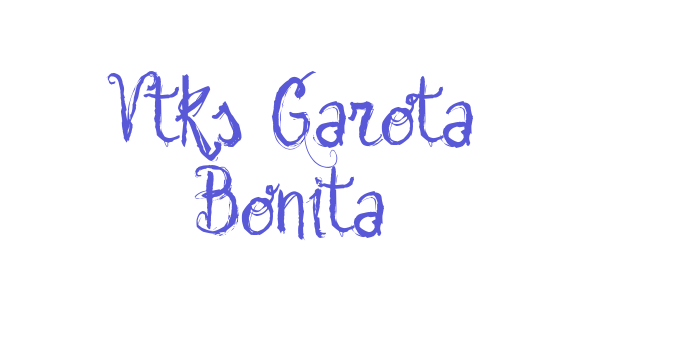 Vtks Garota Bonita Font