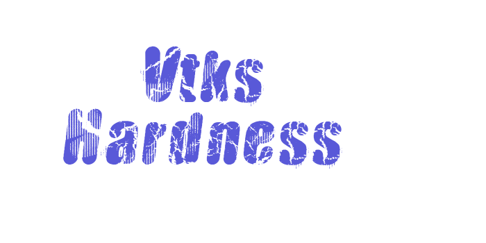 Vtks Hardness Font