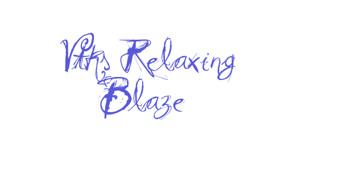 Vtks Relaxing Blaze Font Download