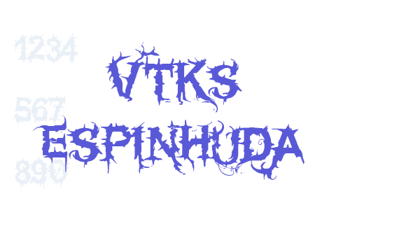 Vtks espinhuda Font